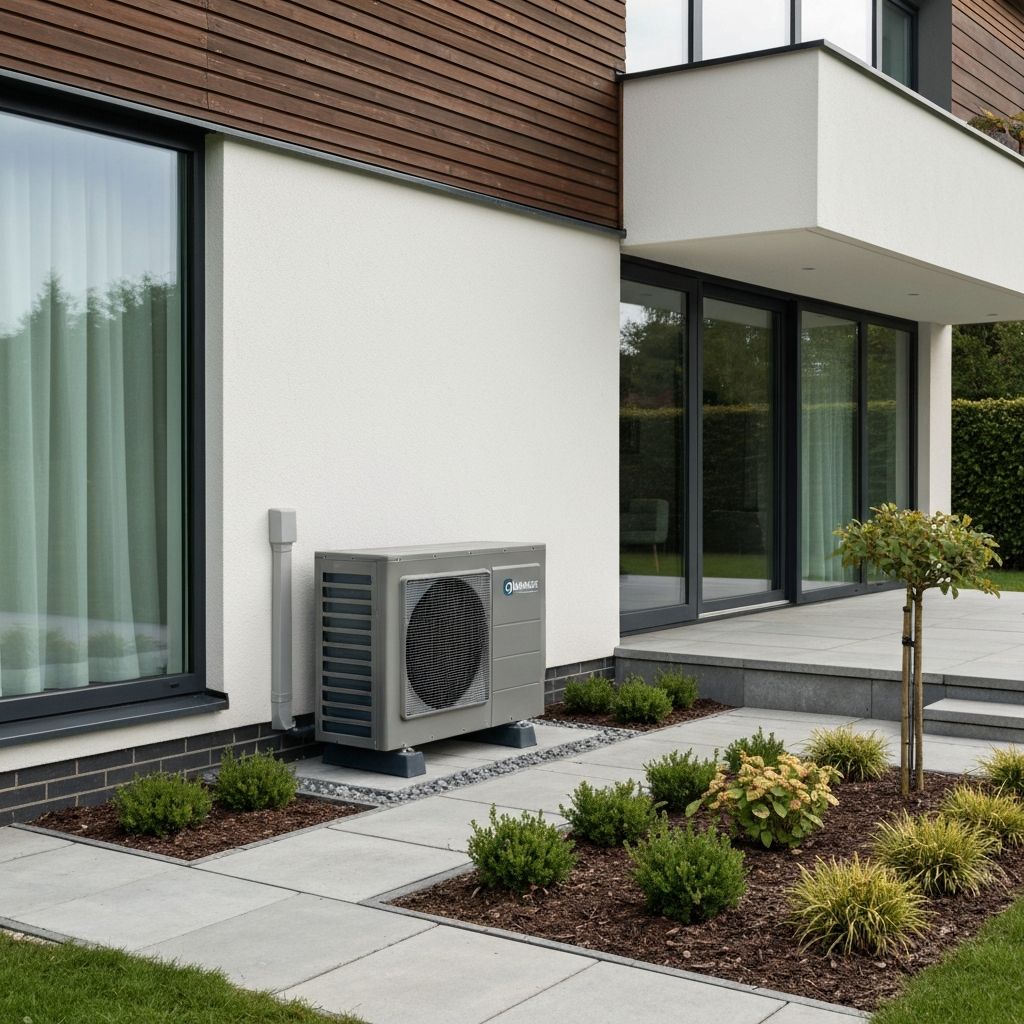 Air source heat pump installation